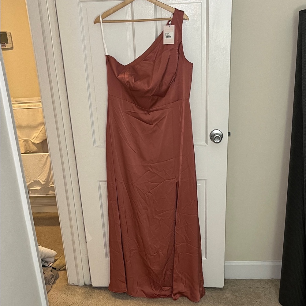 Birdy Grey One-Shoulder dusty rose Dress